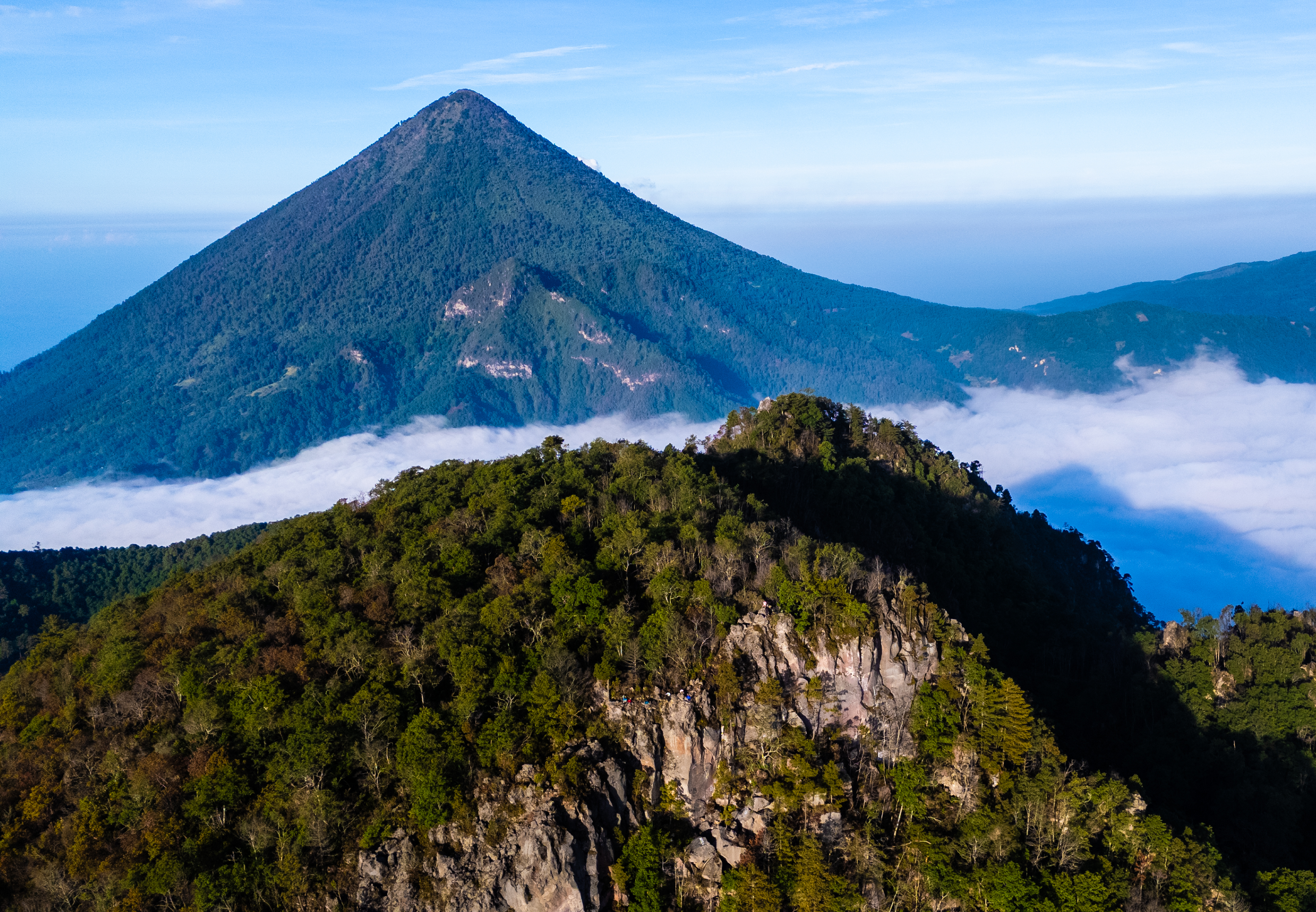 Sunrise over Quetzaltenango from Cerro Quemado