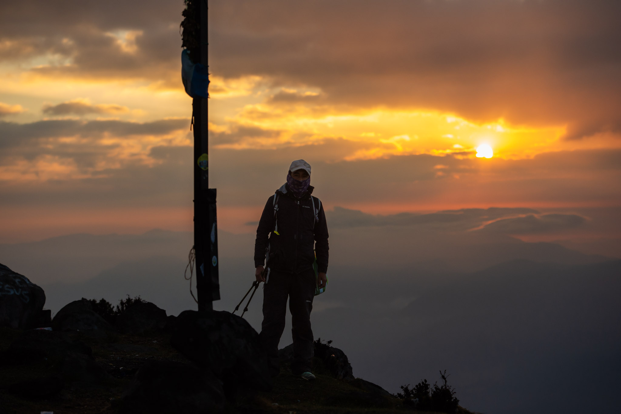 Sunrise from the summit of Santa María.